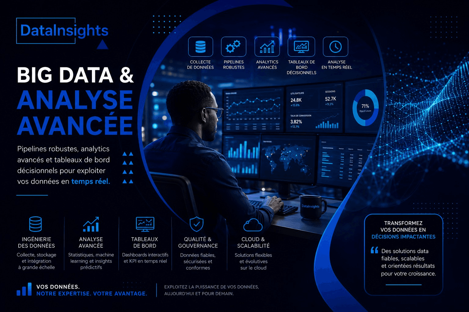 Illustration Big Data & Analyse Avancée